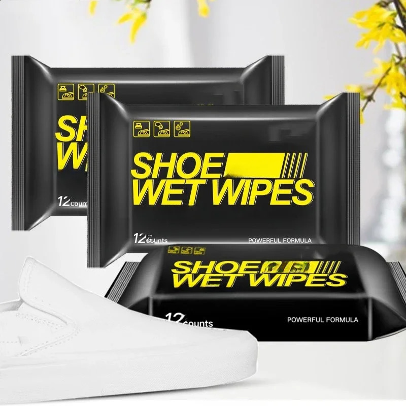 60pcs5 bags disposable shoe cleaning wipes travel portable dust removal shine manual tool 240824