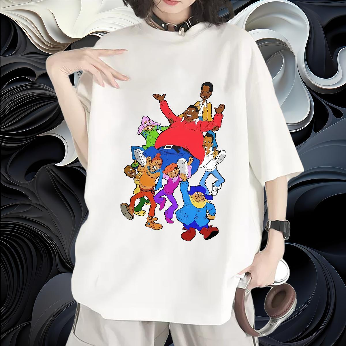 Soft Womens Tshirts 230g Pure Cotton cartoon Casual Sport T Shirts Women O Neck Short Sleeves Custom Print Oversized Wear
