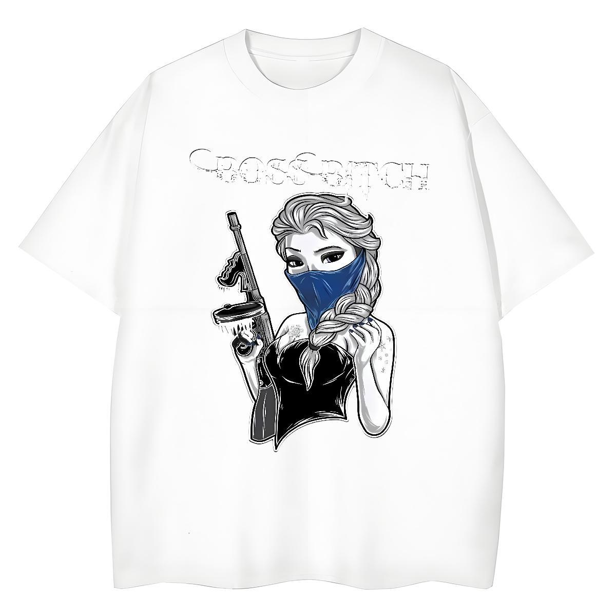 High Quality T Shirt For Man 100% Cotton 230g portrait Beach Custom Anime Short Sleeve O-Neck Men Clothes T-Shirt 2024 New Tops Shirt