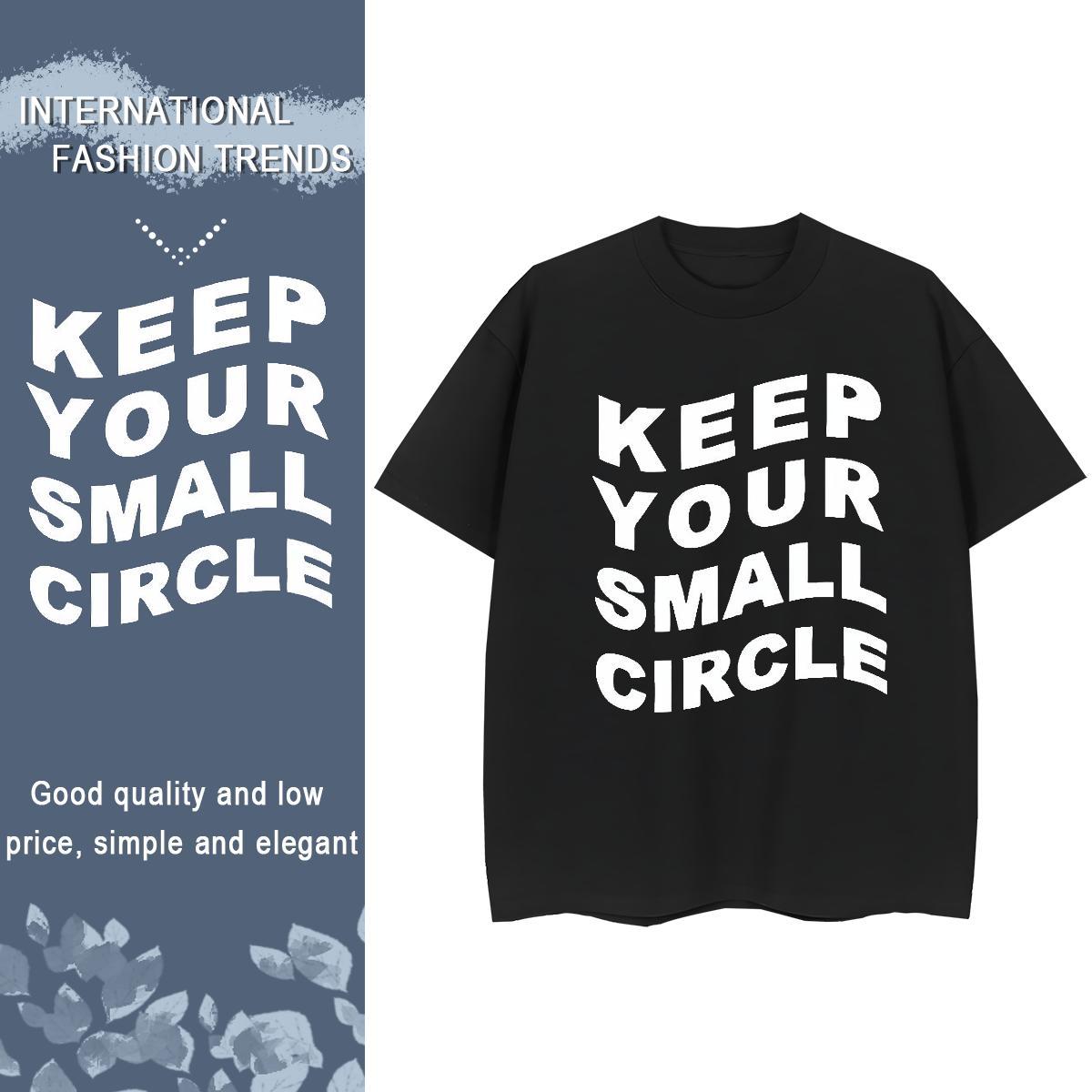 Wholesale T-Shirts for Men 100% Cotton 230g letter Hip Hop Street Anime Breathable Short Sleeve Men Clothes T-Shirt Custom Wear