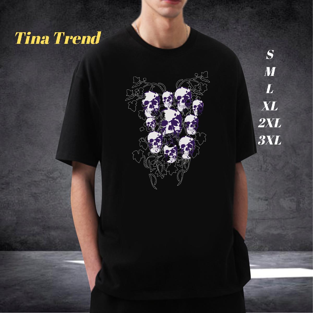 Classic T-Shirts 230g 100% Cotton skull Casual Beach Anime Short Sleeve O-Neck Tshirts 2024 DIY Tops Shirt