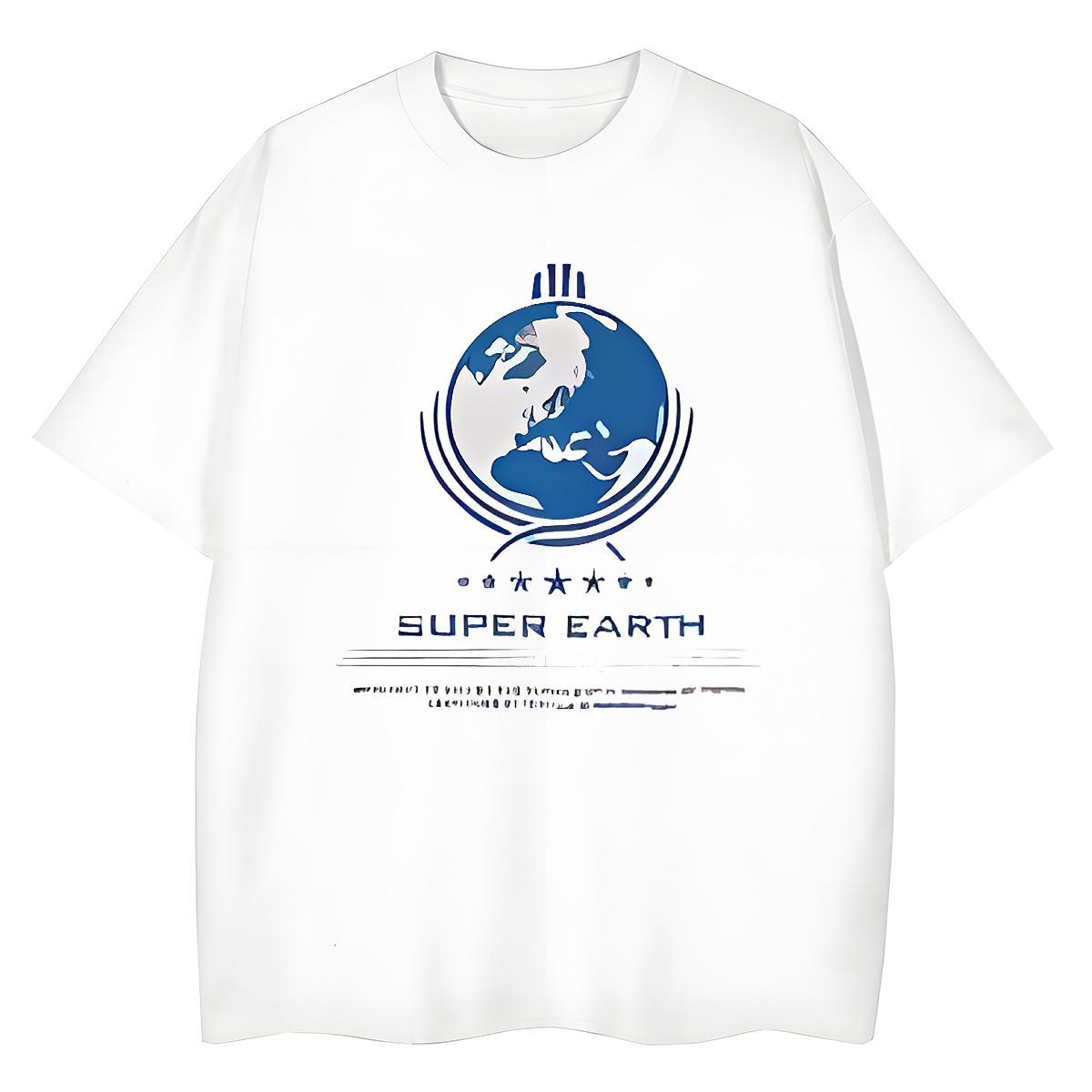 Popular Unisex Tshirts 100% Cotton 230g English Casual Daily Wear T Shirt For Woman Crew Neck Cartoon Print Clothings