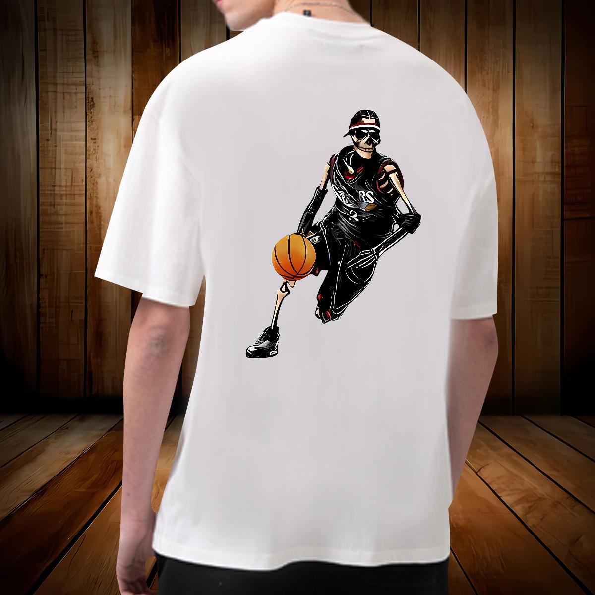 High Quality Man T Shirts 230g Pure Cotton basketball Beach Anime Print Breathable Soft Men Tshirts Free Shipping Tops Shirt