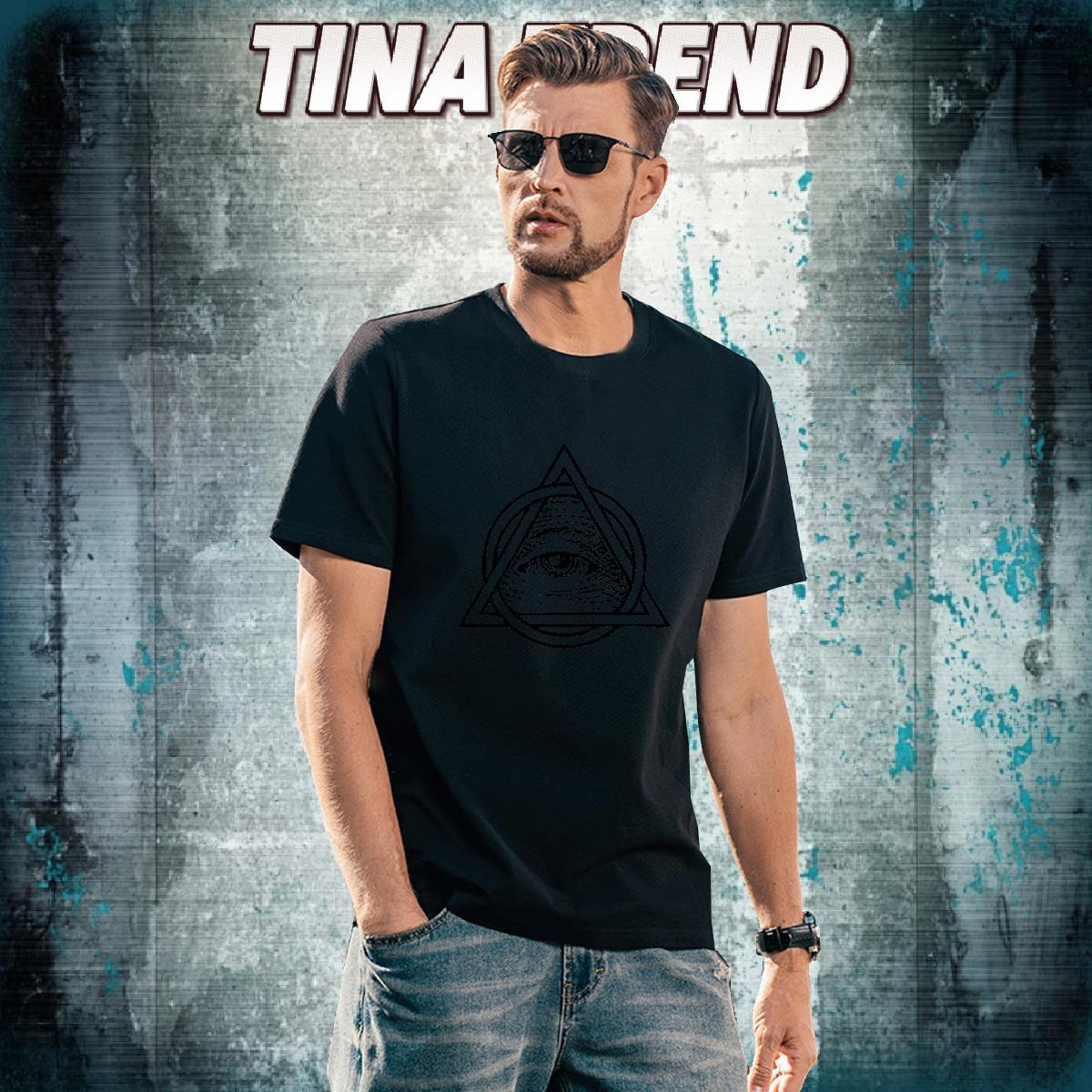 Unisex T shirt 100% Cotton 230g eye of the devil Summer Casual DIY Logo Oversized Breathable Crew Neck Men Tees Customized Tops