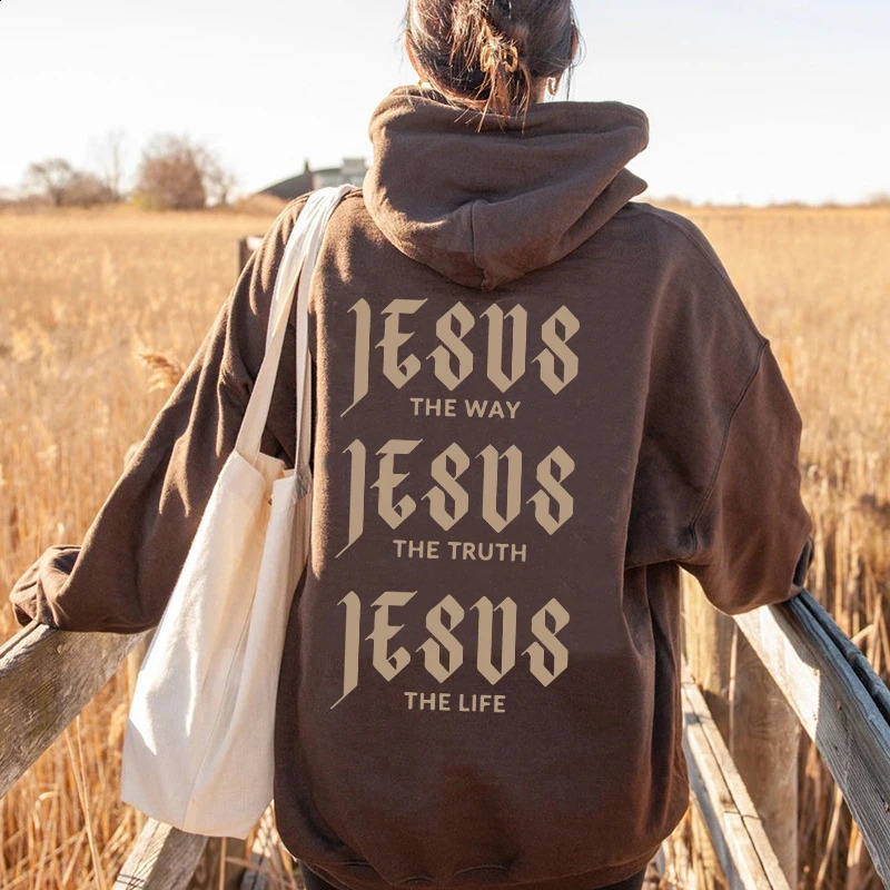 Aesthetic Jesus Saves Hoodies Christian Apparel Print Oversized Sweatshirts Men Women Vintage Fashion Autumn/Winter Warm Hoodie 240824