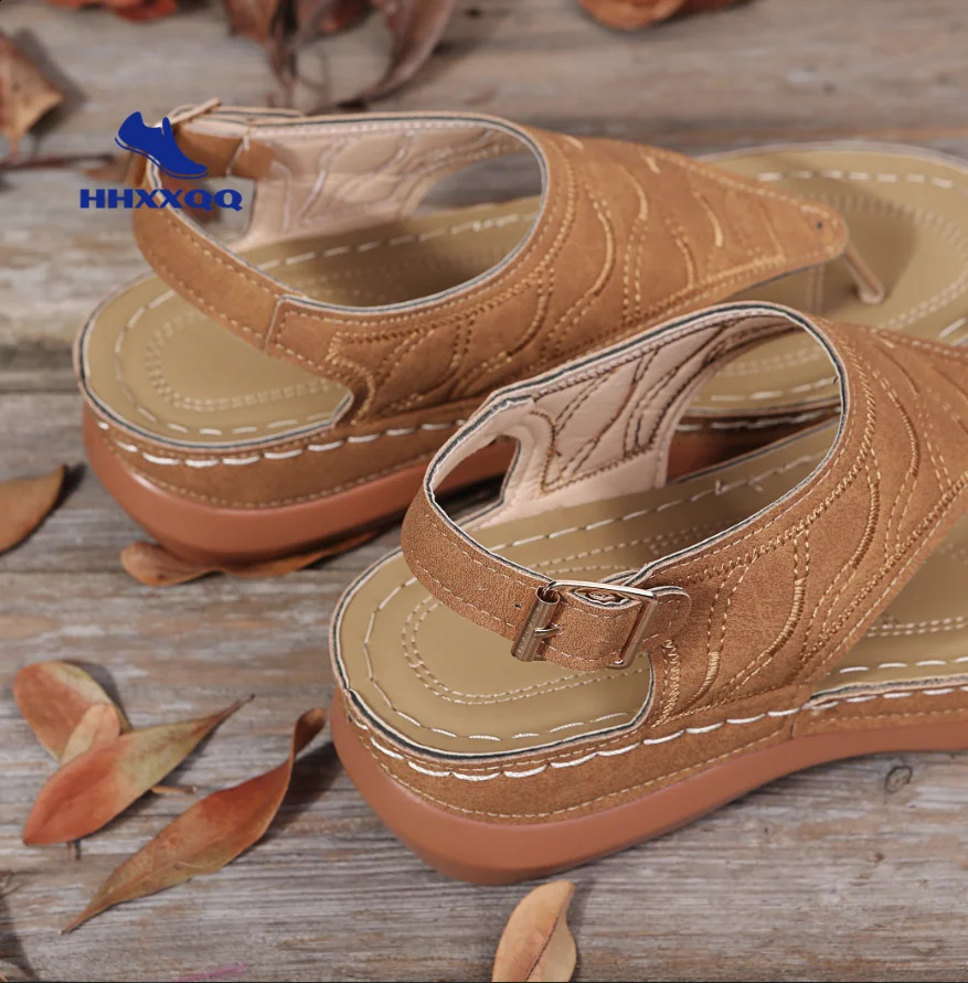 Autumn Wedges Womens High Heel Sandals Summer Shoes Flip Flop Chaussures Womens Platform Sandals Plus Size 35-43 240823
