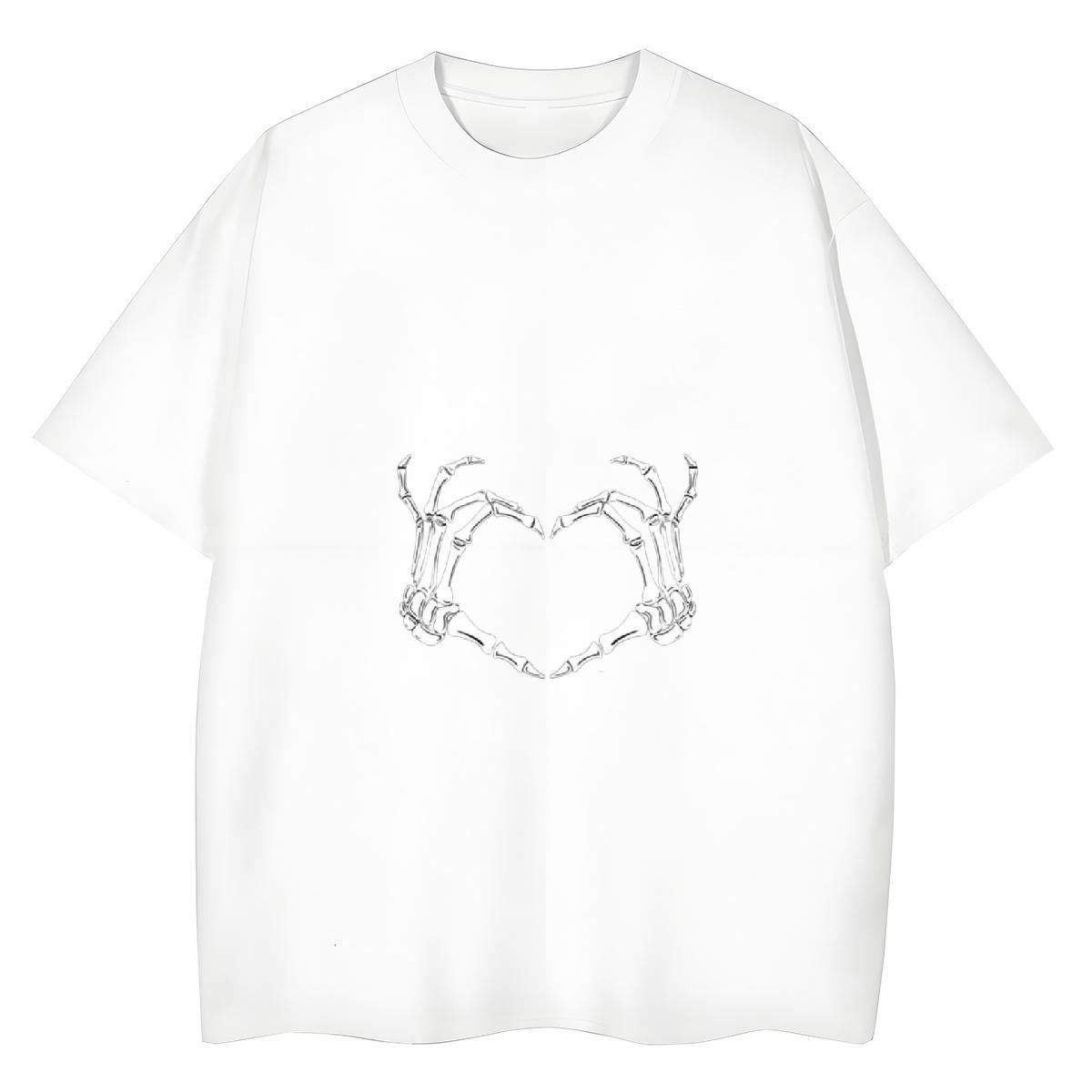 Cool Design T shirt 230g Pure Cotton skull Spring Summer Floral Print Breathable Short Sleeve Tshirt for Man Woman New Designer Tees Shirts