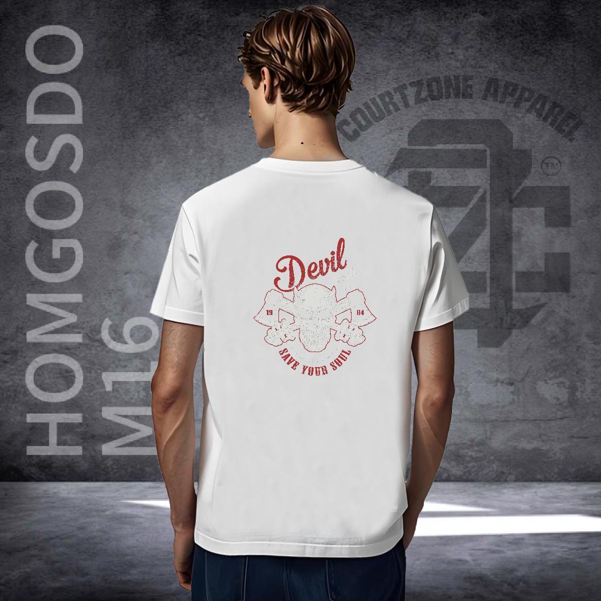Unisex Mens T Shirts 230g 100% Cotton skull Anime Printing Street Custom Big Size Crew Neck Couples T Shirts Fashion Clothings