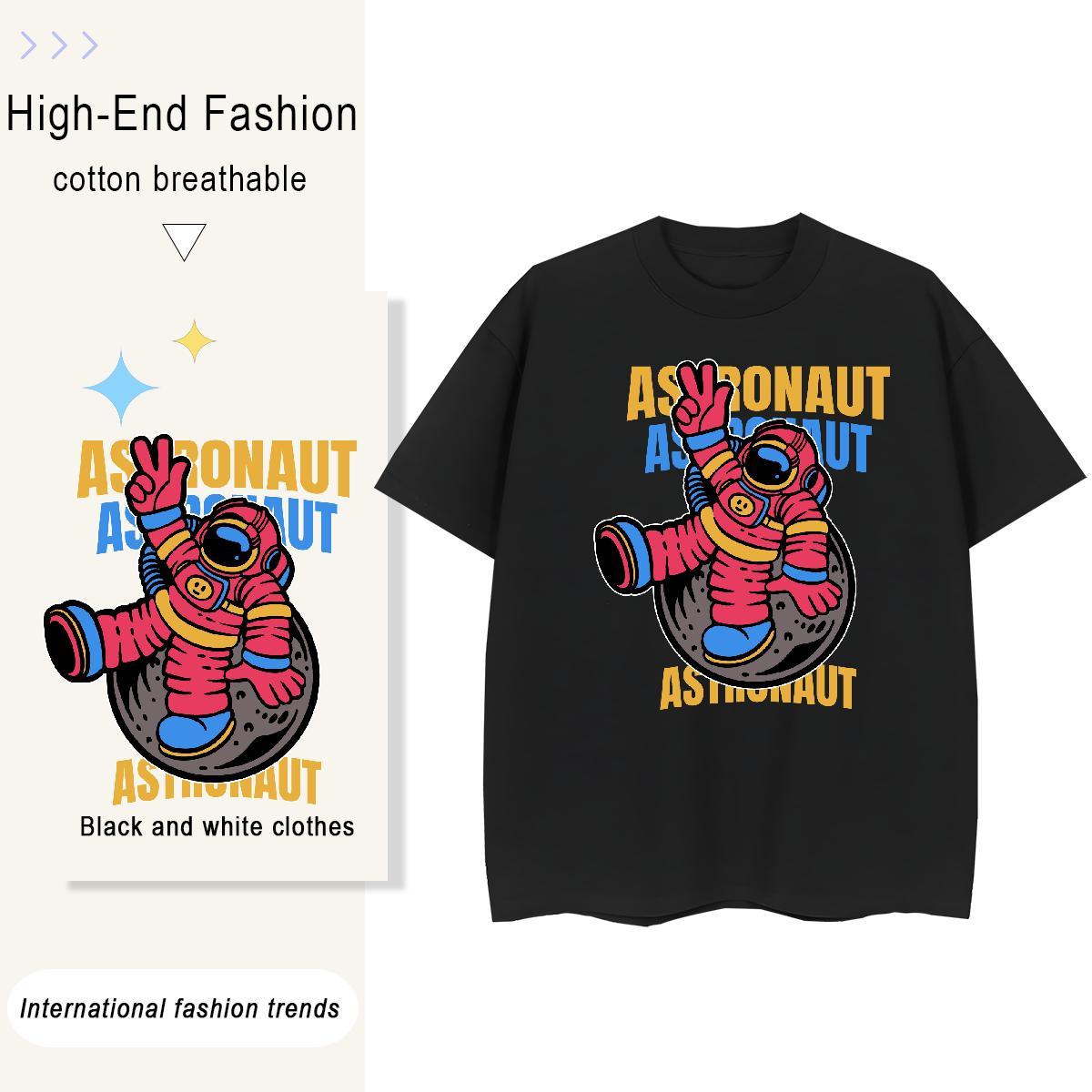 Soft Unisex Tshirts 230g 100% Cotton universe Spring Summer Womens T Shirts Short sleeve Soft Oversized Tees Shirts