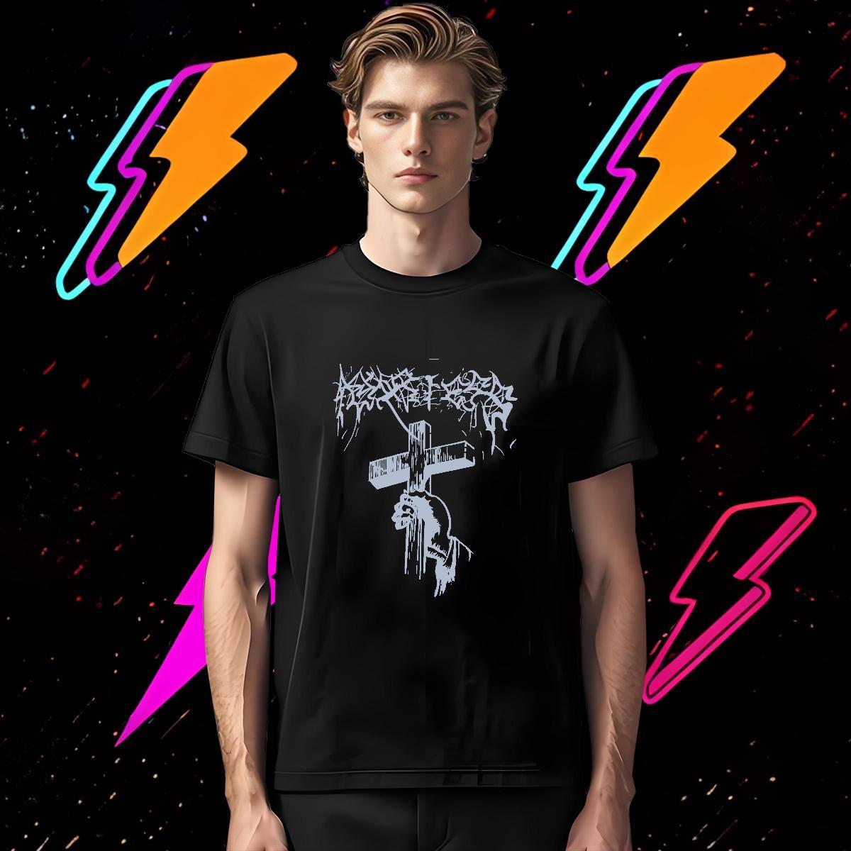 Popular T Shirts Men 230g Cotton Religion Spring Summer Oversized Breathable Short Sleeve Mens Tshirts Fashion Casual Clothes