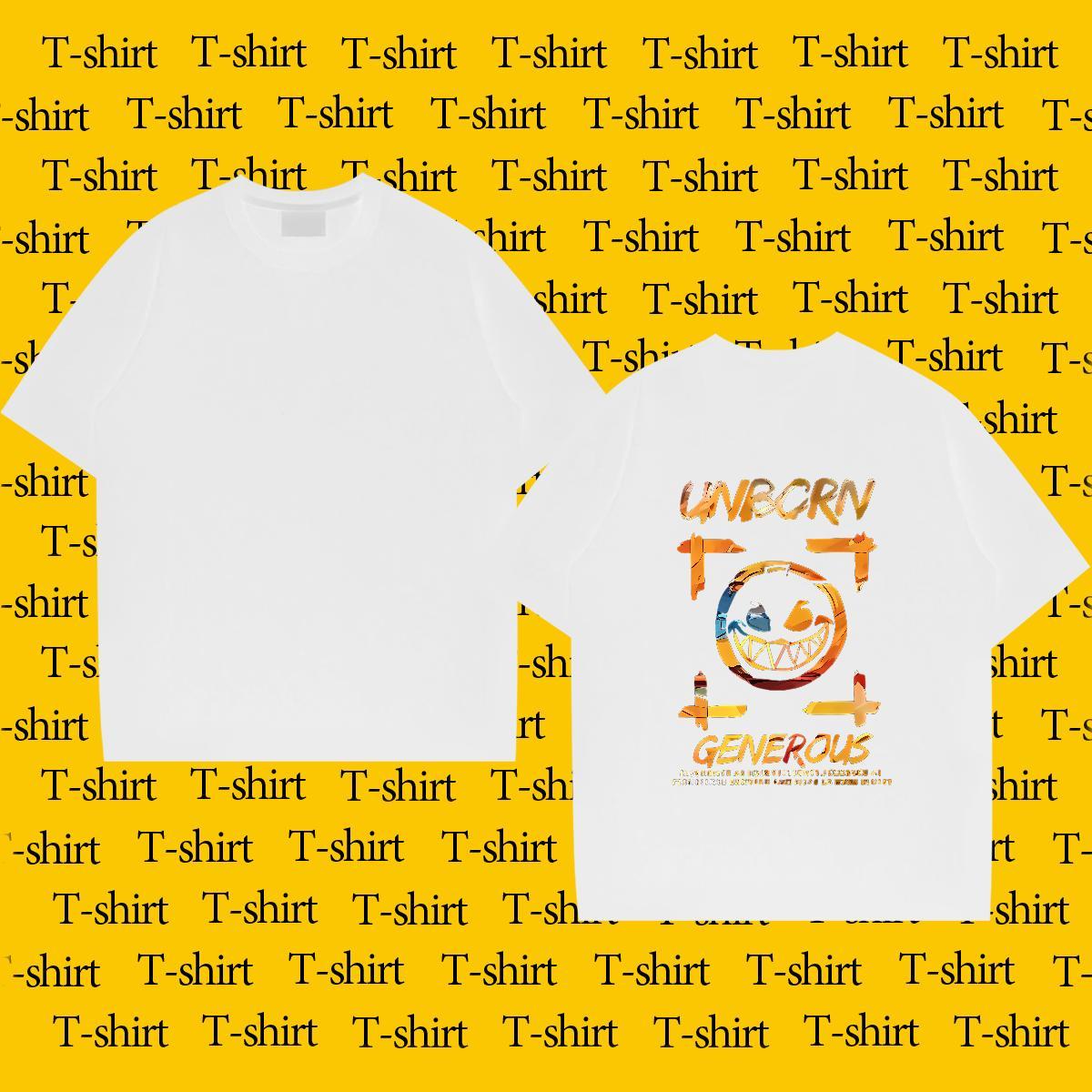 Classic T Shirt For Man 230g 100% Cotton letter Street wear Hip Hop DIY Logo Oversized Breathable Short Sleeve Men Clothes T-Shirt Factory Direct Polo