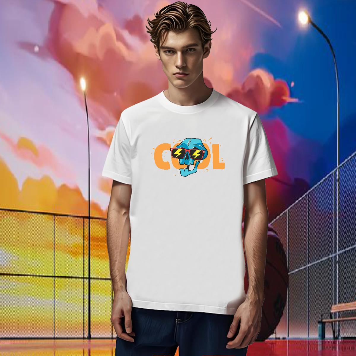 TOP Quality T-Shirts 100% Cotton 230g skull Casual Daily Wear DIY Logo Oversized Breathable Soft Men Tshirts Wholesale Polos