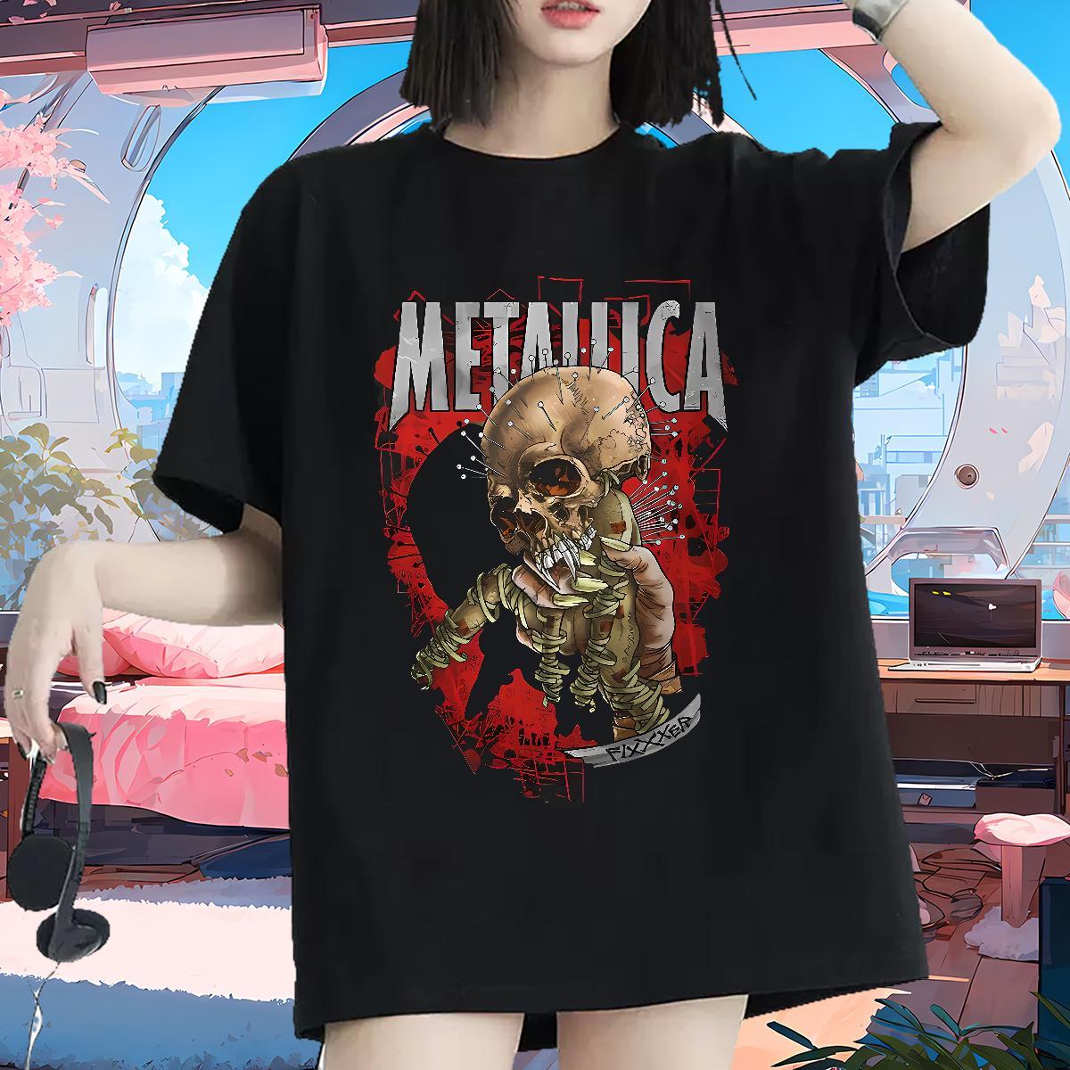 Brand Women Tshirts 230g Pure Cotton scary Street Casual T Shirt For Woman Breathable Short Sleeve Graphic Wear