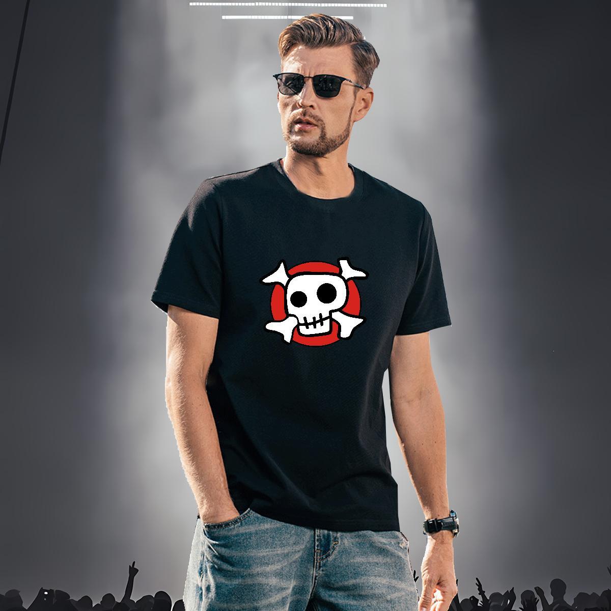 Soft Mens T Shirts 230g Pure Cotton skull Home Outdoor White Plus Size Short Sleeve Soft Couples T Shirts Designer Tshirts