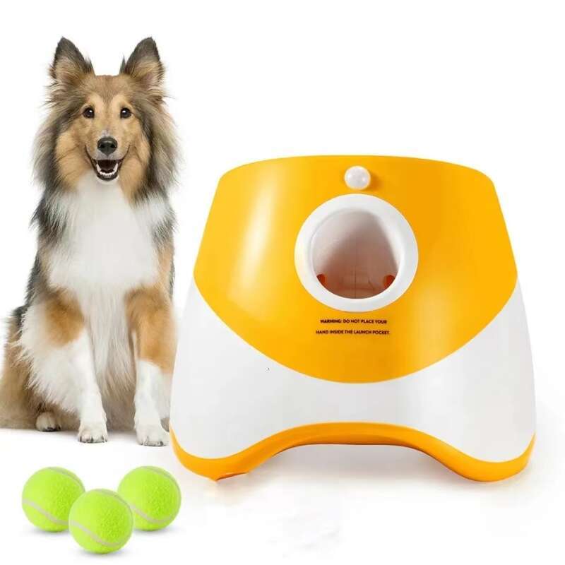 Dog Launcher Automatic Pet Dogs Chase Toy Mini Tennis Throwing Pill hine Fun Interactive Throw Rechargable Catapult