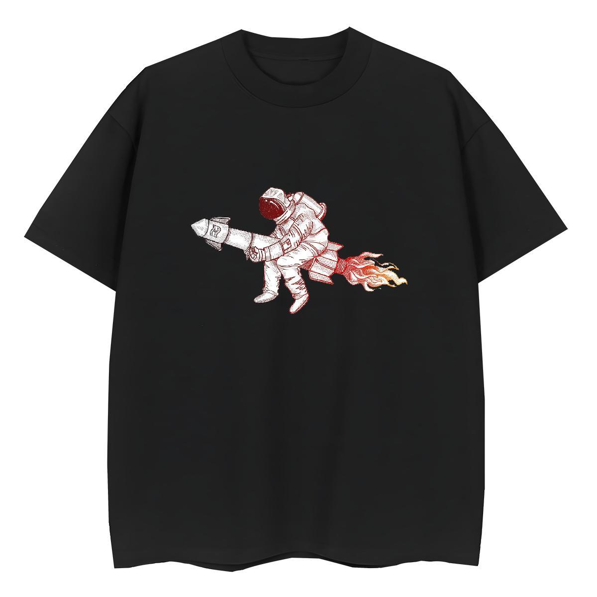 Female Couples T Shirts 230g Pure Cotton universe Outdoor T shirt Breathable Soft Anime Clothes