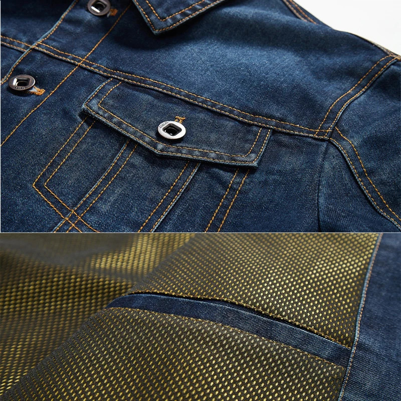 Spring denim jacket mens motorcycle autumn fashion street clothing highquality coat 240824
