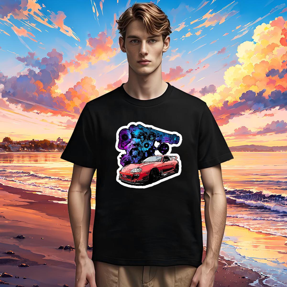 Soft Man T Shirts 230g Pure Cotton robot Daily Wear Custom Printed O Neck Short Sleeves Couples T Shirts Free Shipping Clothes