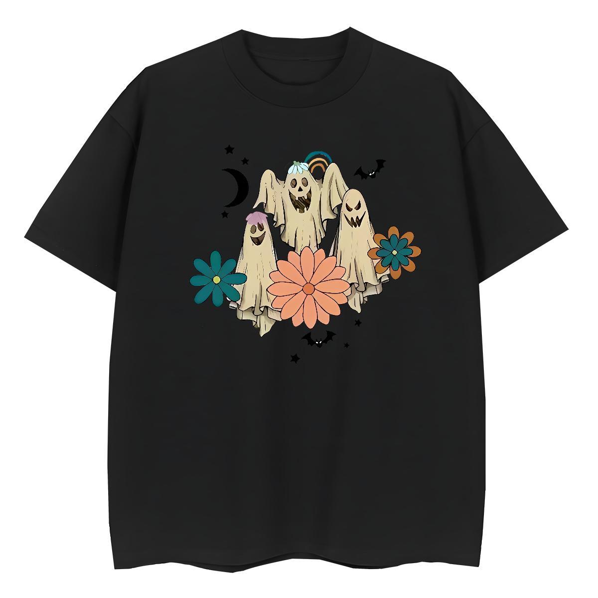 Lady Woman Tshirt 230g 100% Cotton demon Beach T shirt Breathable Soft Plus Size Custom Clothes