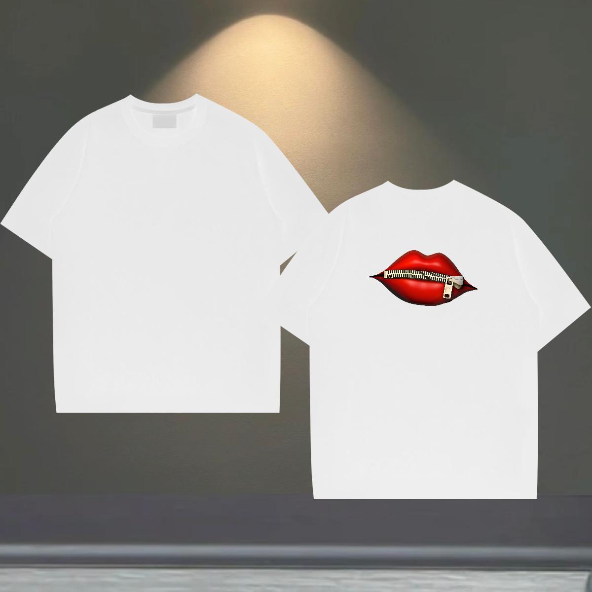TOP Quality T-Shirts for Men 230g 100% Cotton mouse Sport Custom Print Plus Size O-Neck Short Sleeve Mens Tshirts 2024 Designer Polos