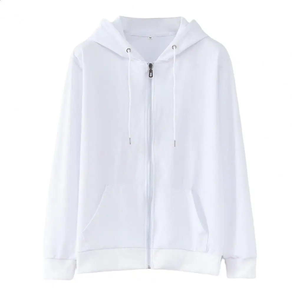 Sweatshirt Hoodie Oversize Hooded Cardigan Sweatshirts Gray Women Clothes Solid Zip Up Hoodies Spring Women Men Top Long Sleeves 240824