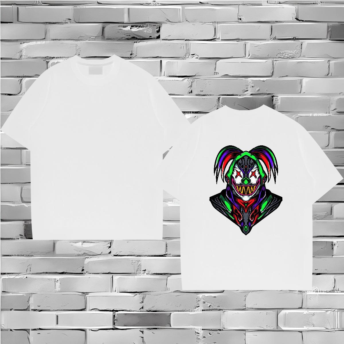 Cool Design T-Shirts for Men 230g Pure Cotton Joker Hip Hop Street Customized O Neck Short Sleeves Tshirts Fashion New Tees