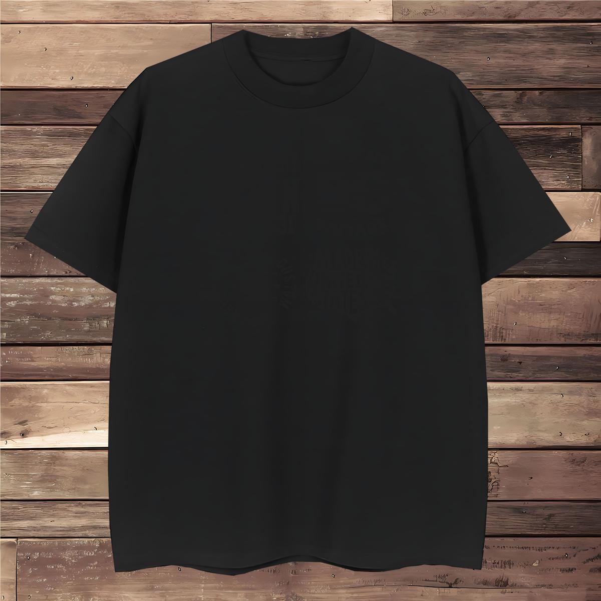 Wholesale Men T Shirts 100% Cotton 230g letter Beach Custom Anime Breathable Soft Men Clothes T-Shirt Fashion Casual Tee Shirt