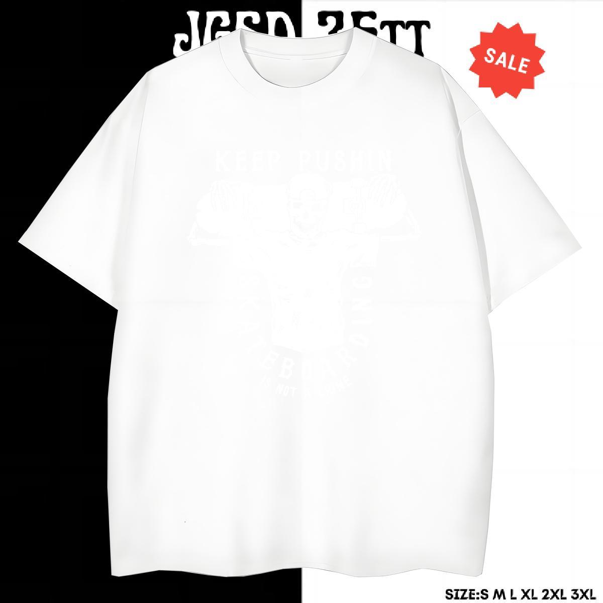Wholesale T Shirt For Man 100% Cotton 230g skull Hip Hop DIY Breathable Short Sleeve Men Tops Tees DIY Customized Tshirts