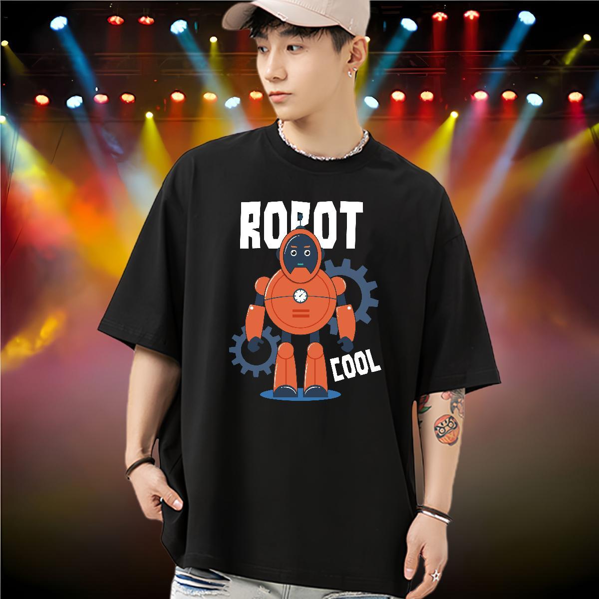 Wholesale T shirt 230g 100% Cotton ET Street Graphic Breathable Short Sleeve Tshirt for Man Woman Fashion Casual Clothings