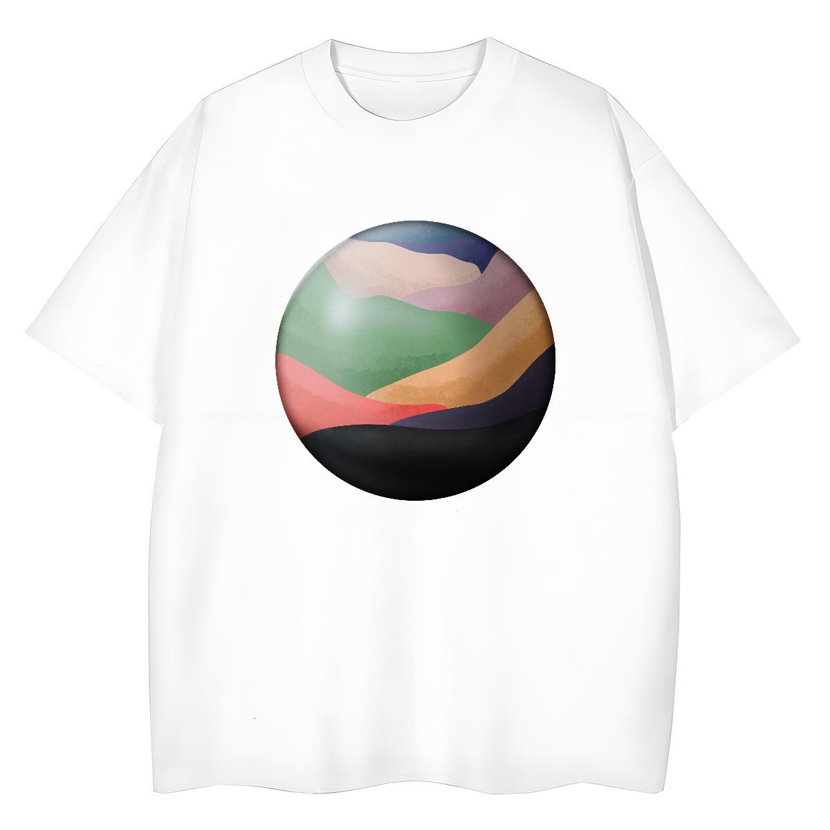 5A Woman Tshirt 230g Cotton sky Sports Street Wear Woman T Shirts Short Sleeve O-Neck Custom Print Oversized Top Tees