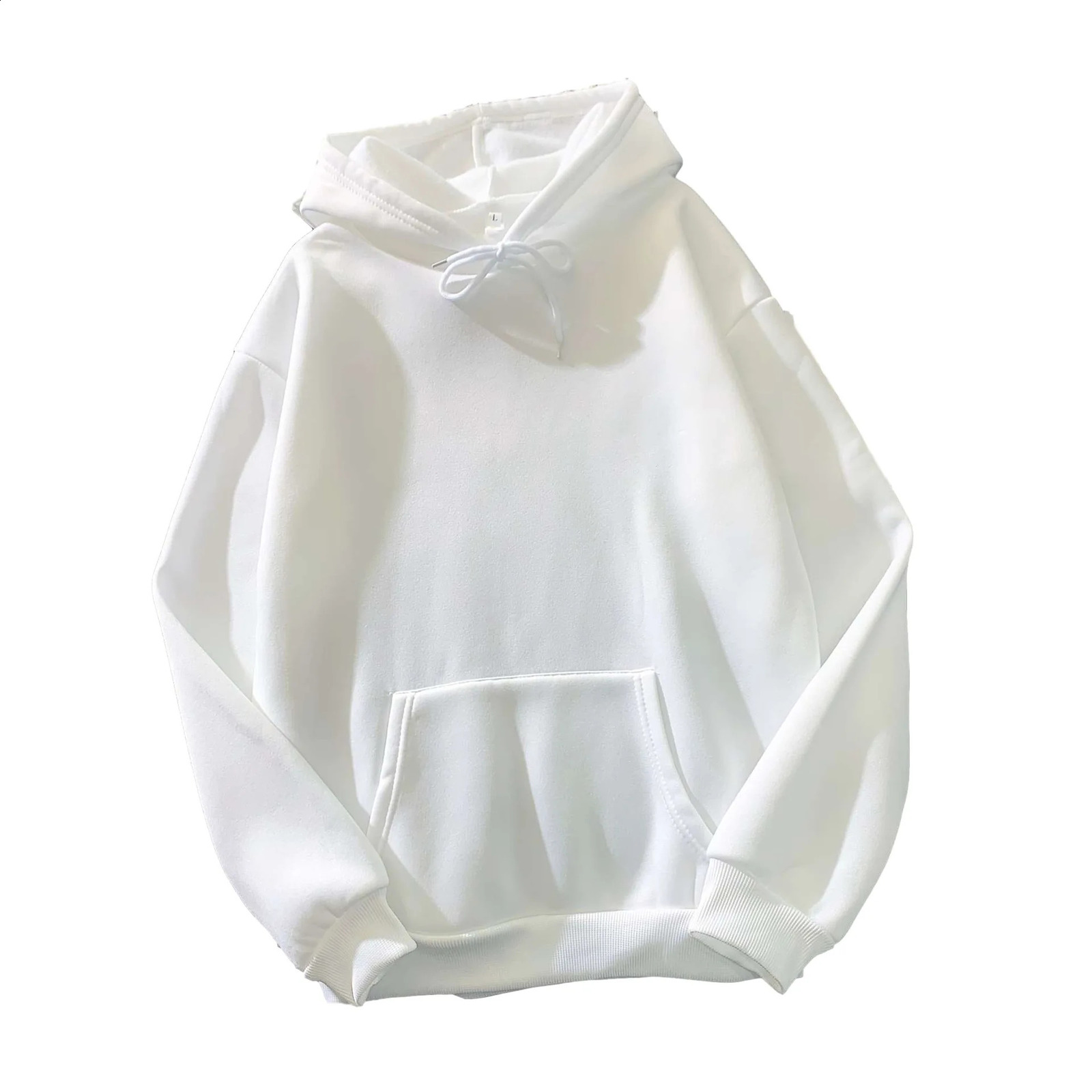Spring Fashion Streetwear Hoodie Plain Sweatshirt Solid Color Long Sleeve Tracksuit Hoodie Sweatshirts Women Pullover Warm Tops 240824