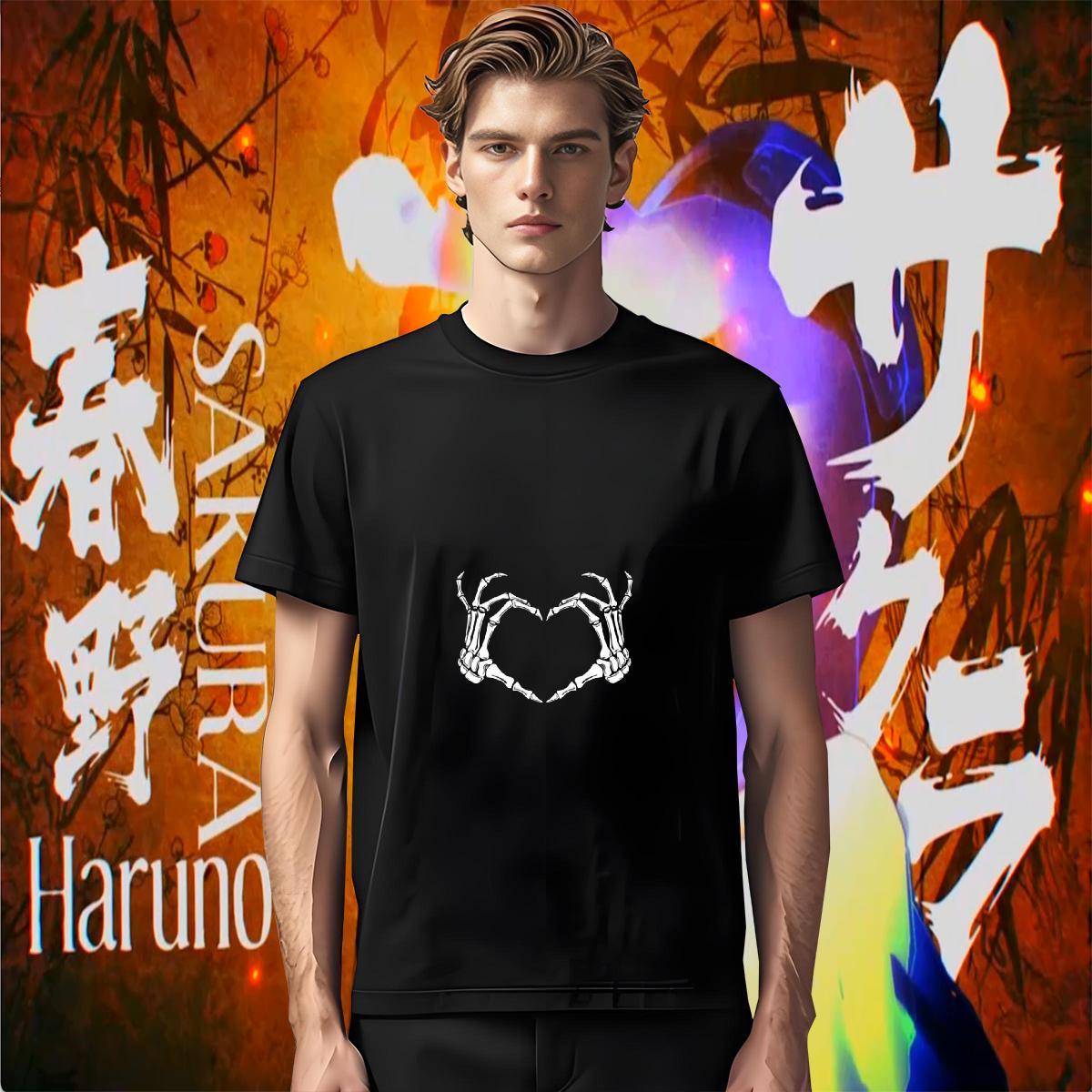 Cool Design T shirt 230g Pure Cotton skull Spring Summer Floral Print Breathable Short Sleeve Tshirt for Man Woman New Designer Tees Shirts