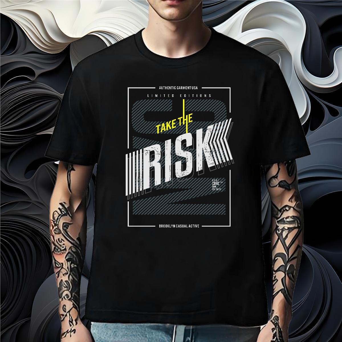 Comfortable T Shirt For Man 230g Cotton risk Summer Casual Oversized 4XL Breathable Short Sleeve Couples T Shirts Fashion Design Tees