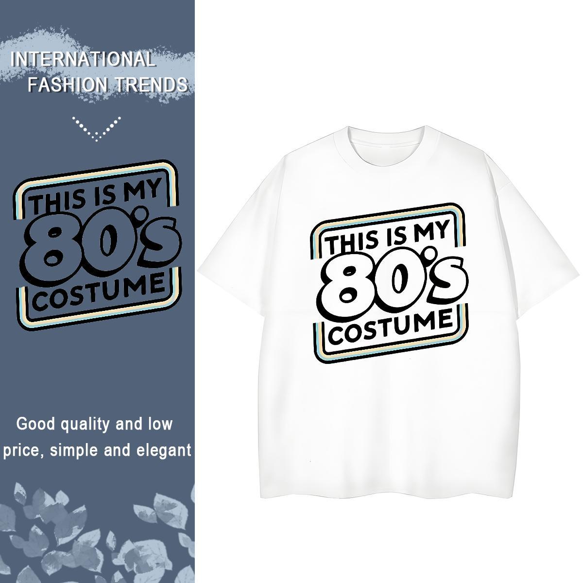 Female Lady T shirt 230g Pure Cotton letter Casual Daily Wear T-Shirts Breathable Short Sleeve Anime Oversized Tees
