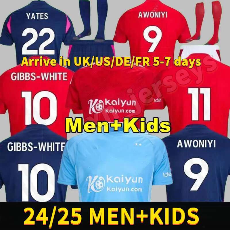 24 25 NoTTIngham GARD Soccer Jerseys GRABBAN Johnson Surridge 2024 2025 kids Forest Awoniyi AMEOBI KROVINOVIC ELANGA Football Shirts Men Kids Kit