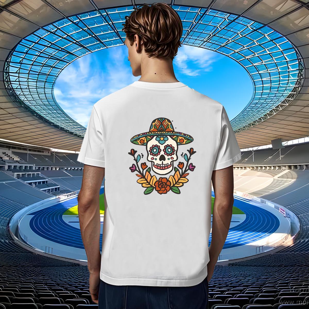 Cool Design T Shirt For Man 230g Cotton plant Street Wear Cartoon Printing L-4XL Breathable Short Sleeve Men Tshirts Casual New Tops Tees