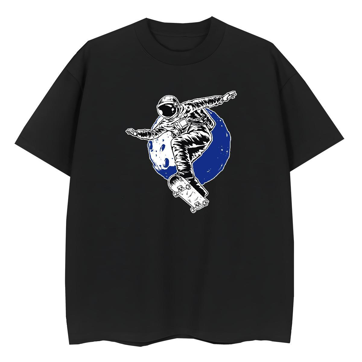 Nice Womens Tshirts 100% Cotton 230g universe Sports Casual Women T Shirts Breathable Crew Neck Plus Size Cartoon Tops