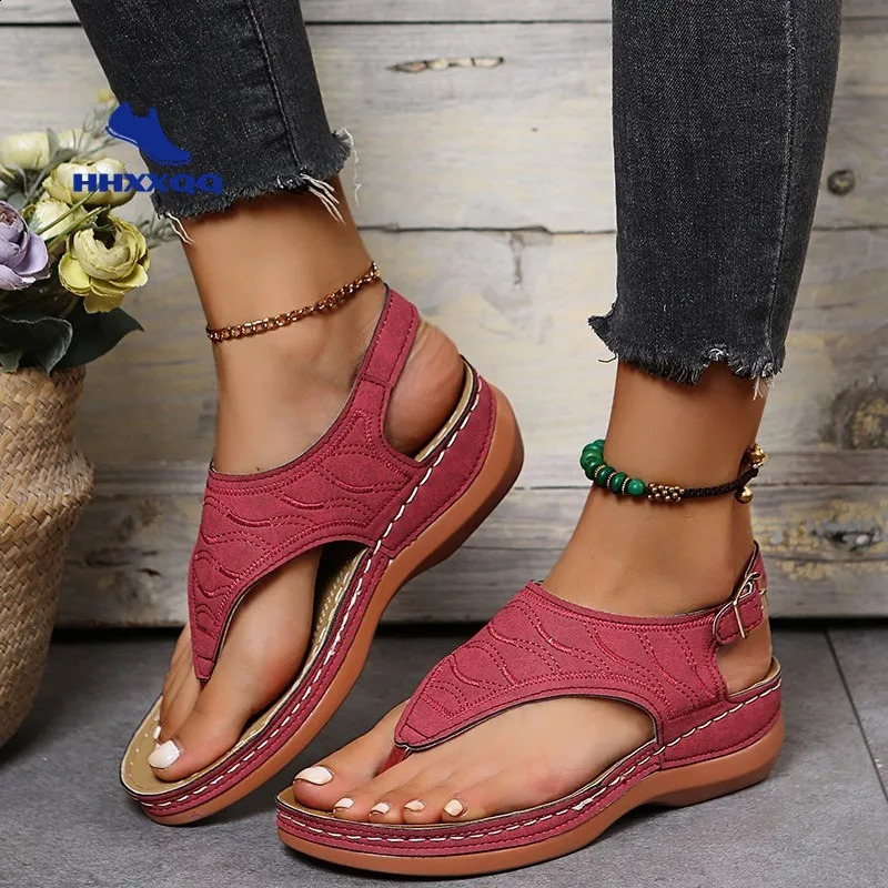 Autumn Wedges Womens High Heel Sandals Summer Shoes Flip Flop Chaussures Womens Platform Sandals Plus Size 35-43 240823