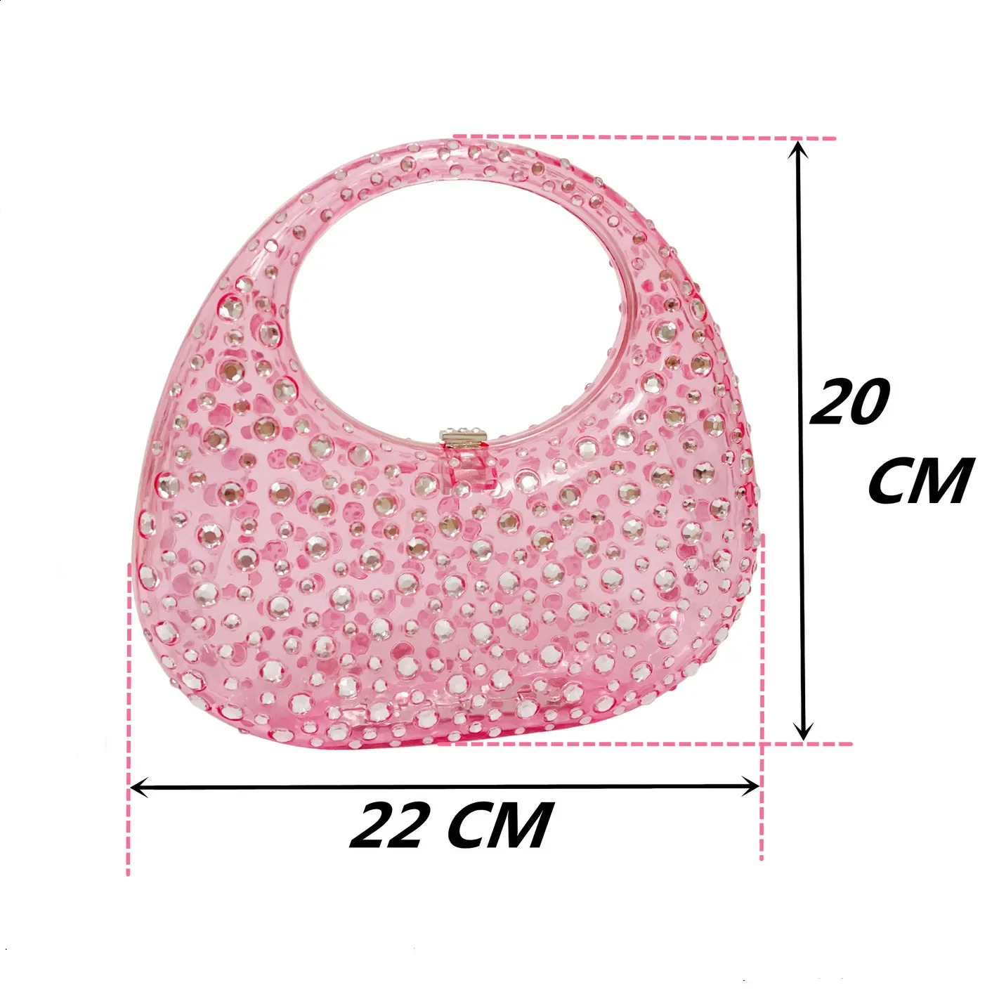 Handbag Women Transparent Summer Acrylic Bags Encrusted Evening Wedding Clear handbag 240824