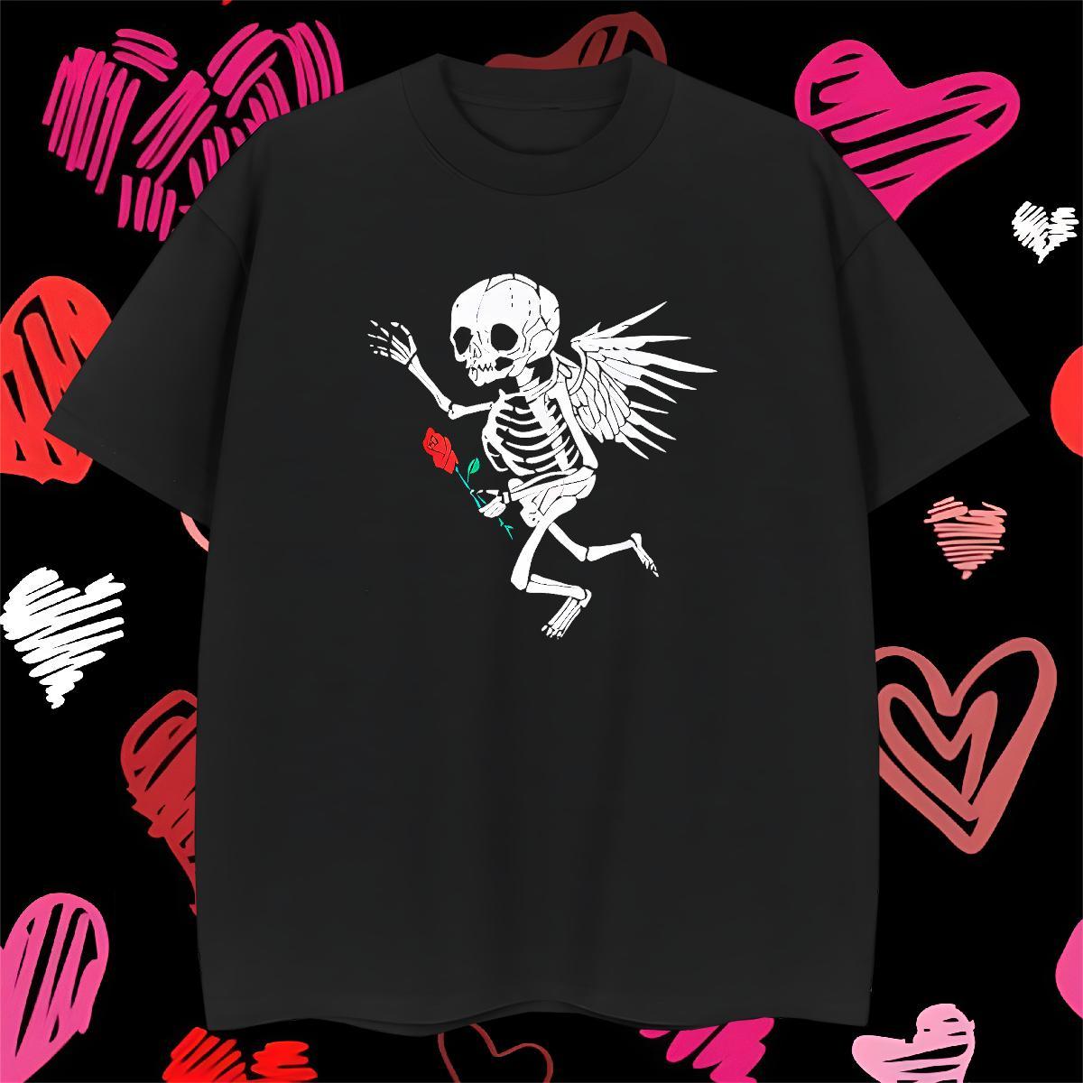 TOP Quality T shirt 100% Cotton 230g skull Spring Summer Oversized O Neck Short Sleeves Men Clothes T-Shirt Fashion Polos