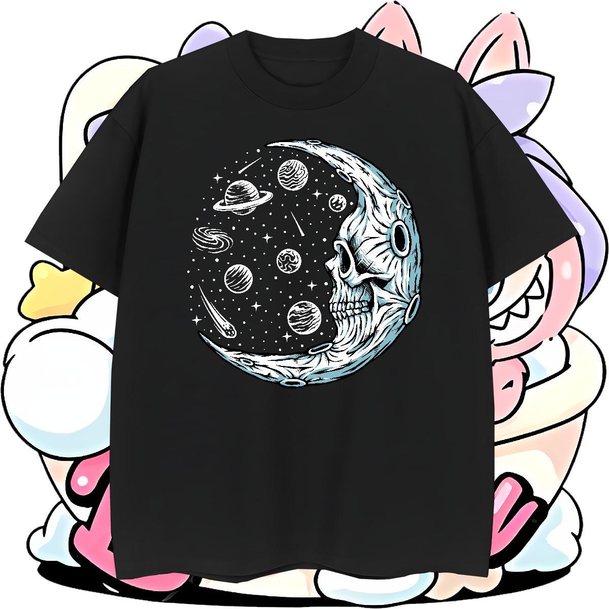 Wholesale T Shirts Men 230g 100% Cotton ET Anime Printing Street Oversized Breathable Short Sleeve Tshirt for Man Woman Fashion New Tee Shirt