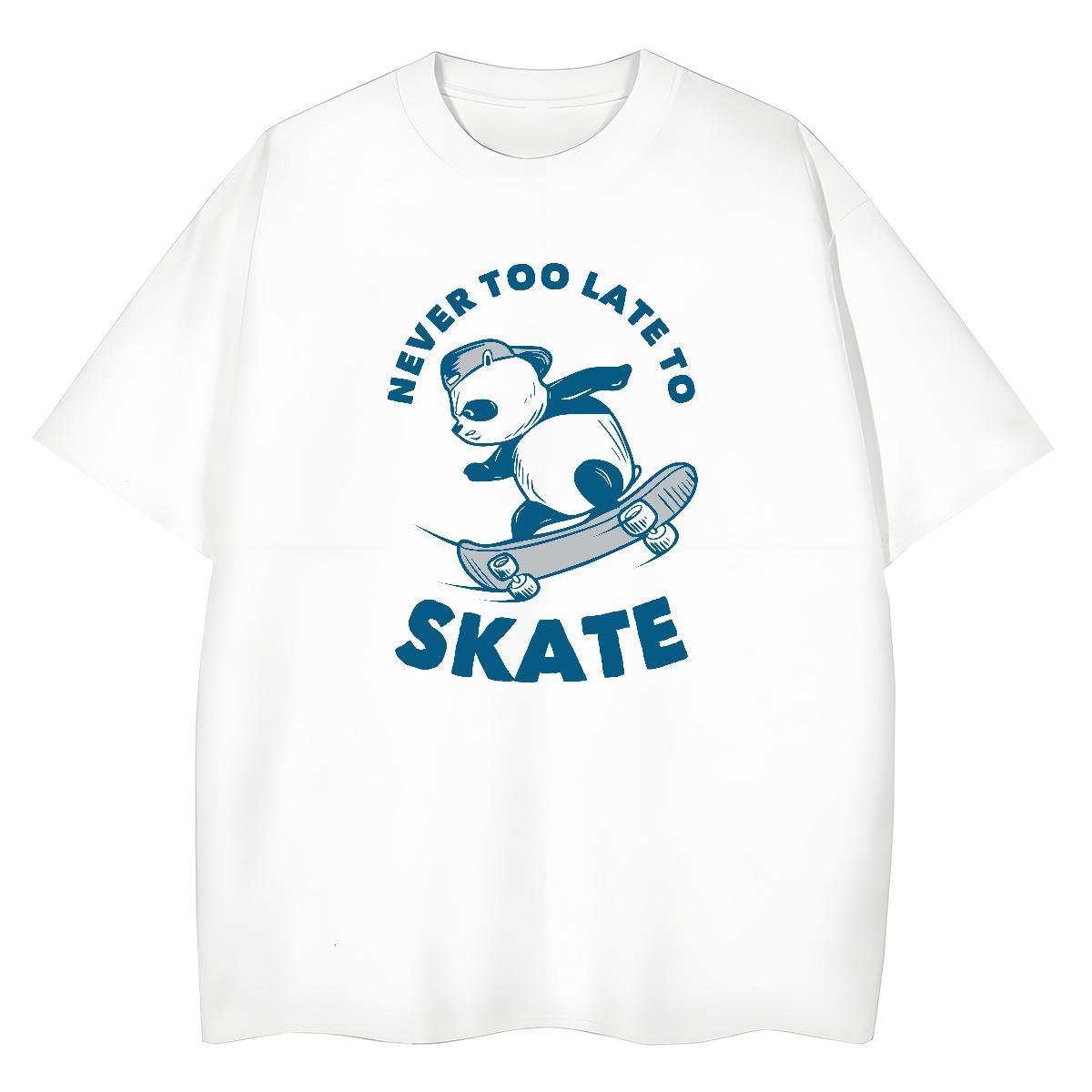 Brand Women Tees 230g Cotton letter Casual Daily Wear T-Shirts Crew Neck Breathable Cartoon Anime Tees Shirts