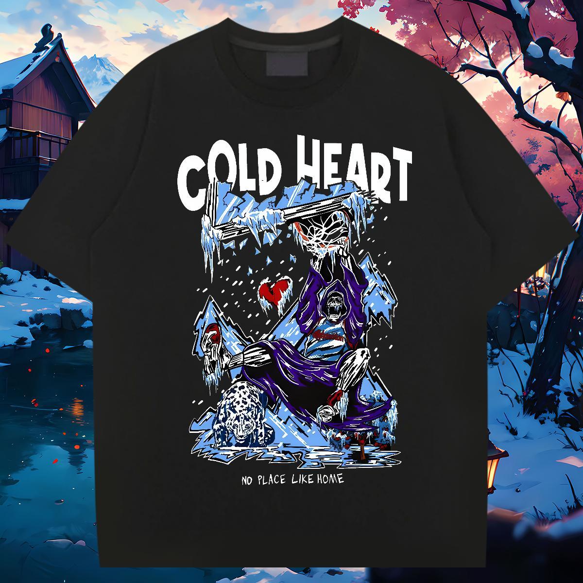 Unisex T Shirts Men 230g Cotton skull Outdoor Plus Size Cartoon Breathable Short Sleeve Tshirt for Man Woman Free Shipping Tees