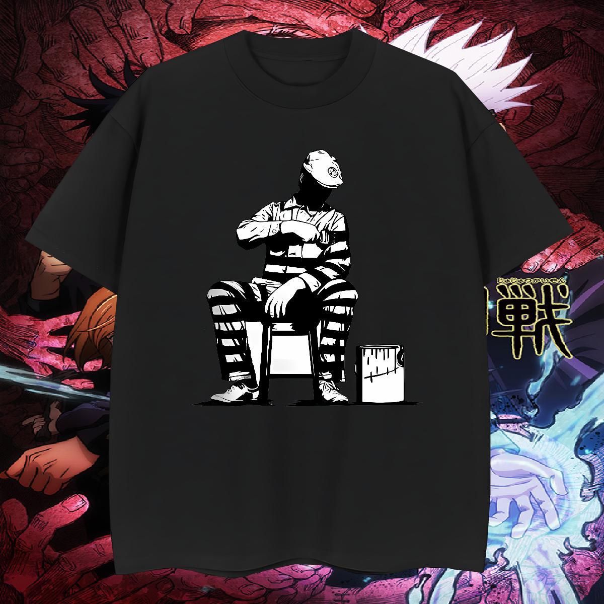 Unisex Mens T Shirts 230g Pure Cotton character Outdoor Anime Print Breathable Soft Men Tops Tees Wholesale Clothes