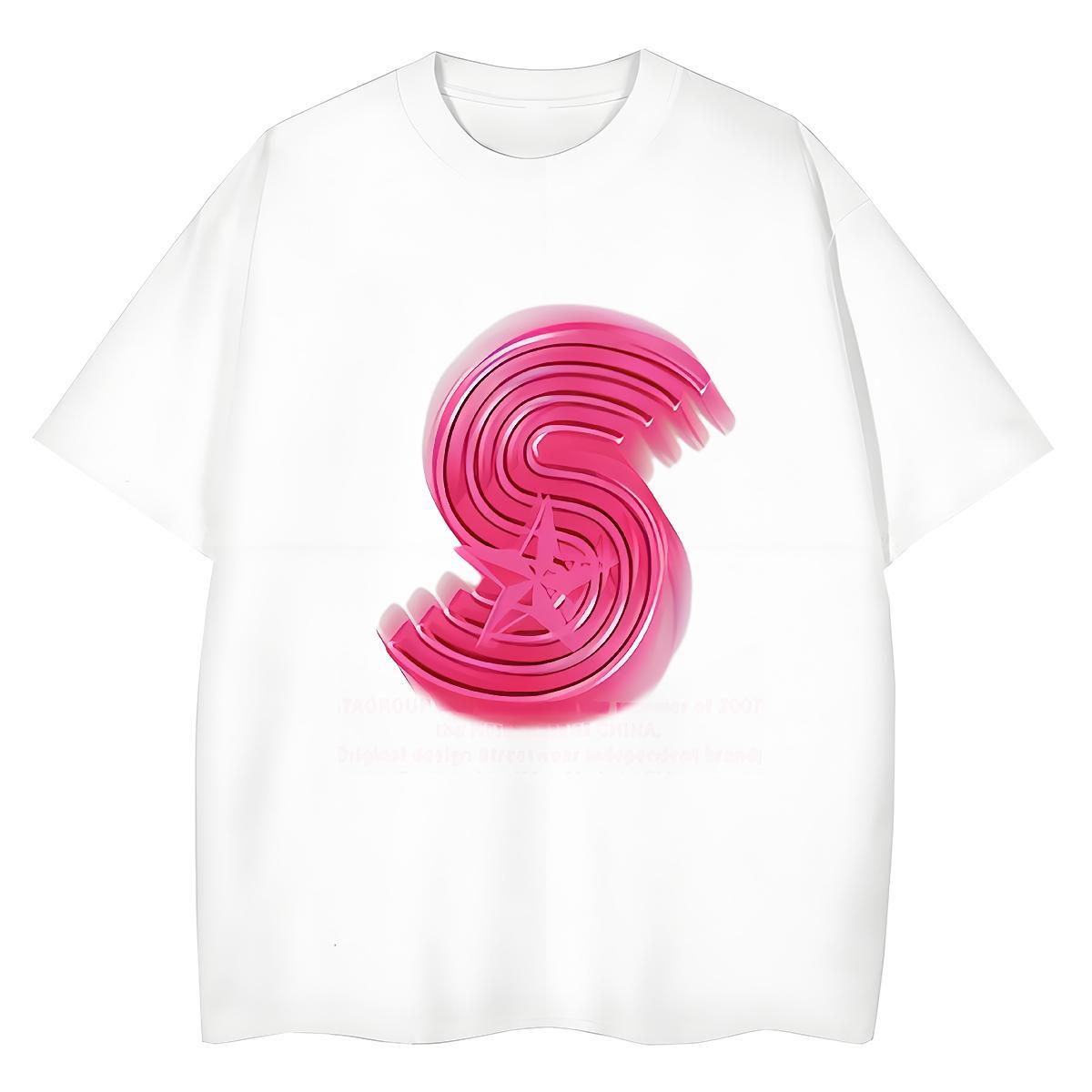 Popular Women Tees 230g Pure Cotton letter Daily Outfit T shirt Breathable Soft DIY Logo Tee Shirt