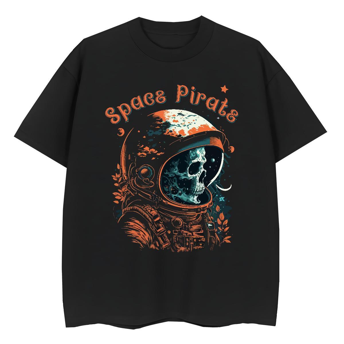 Loose Tshirt for Man Woman 100% Cotton 230g universe Casual T Shirt For Woman O-Neck Short Sleeve Oversized L-4XL Tops Tees