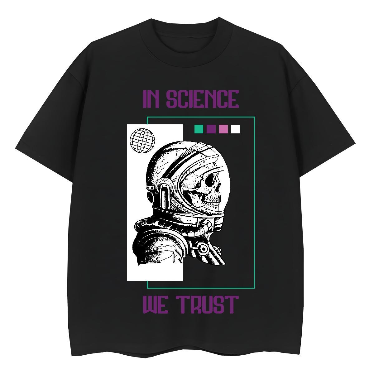 Popular Women Tshirts 230g Pure Cotton universe Outdoor Women T Shirts Breathable Customized Print Clothes