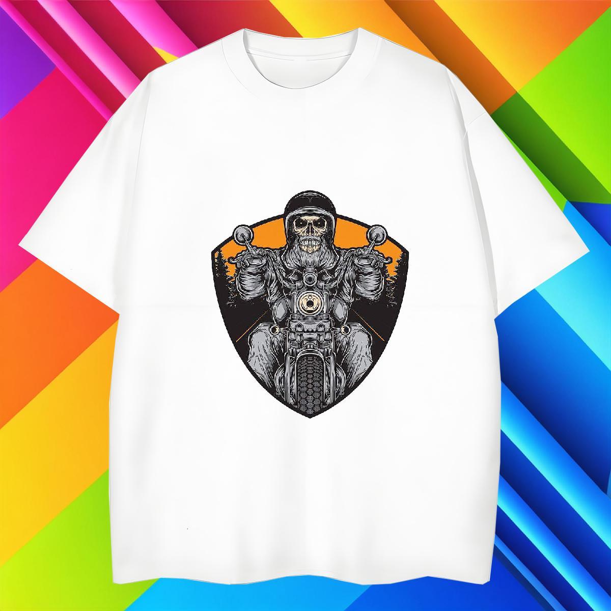 Brand T-Shirts for Men 230g Pure Cotton skull Daily Outfit Customized Breathable Short Sleeve Men Tees Wholesale Tees Shirts