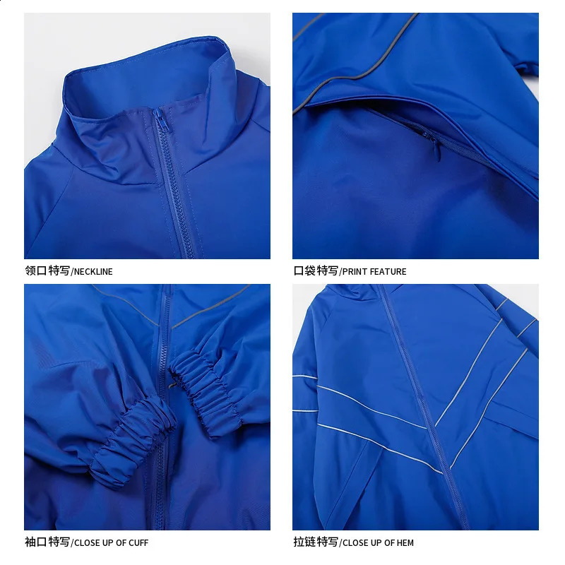 Men Jackets Streetwear Oversized Outdoor Jacket Male Autumn Trend Windbreak Coat Couple Fashion Loose Zipper All-match Tops 240824