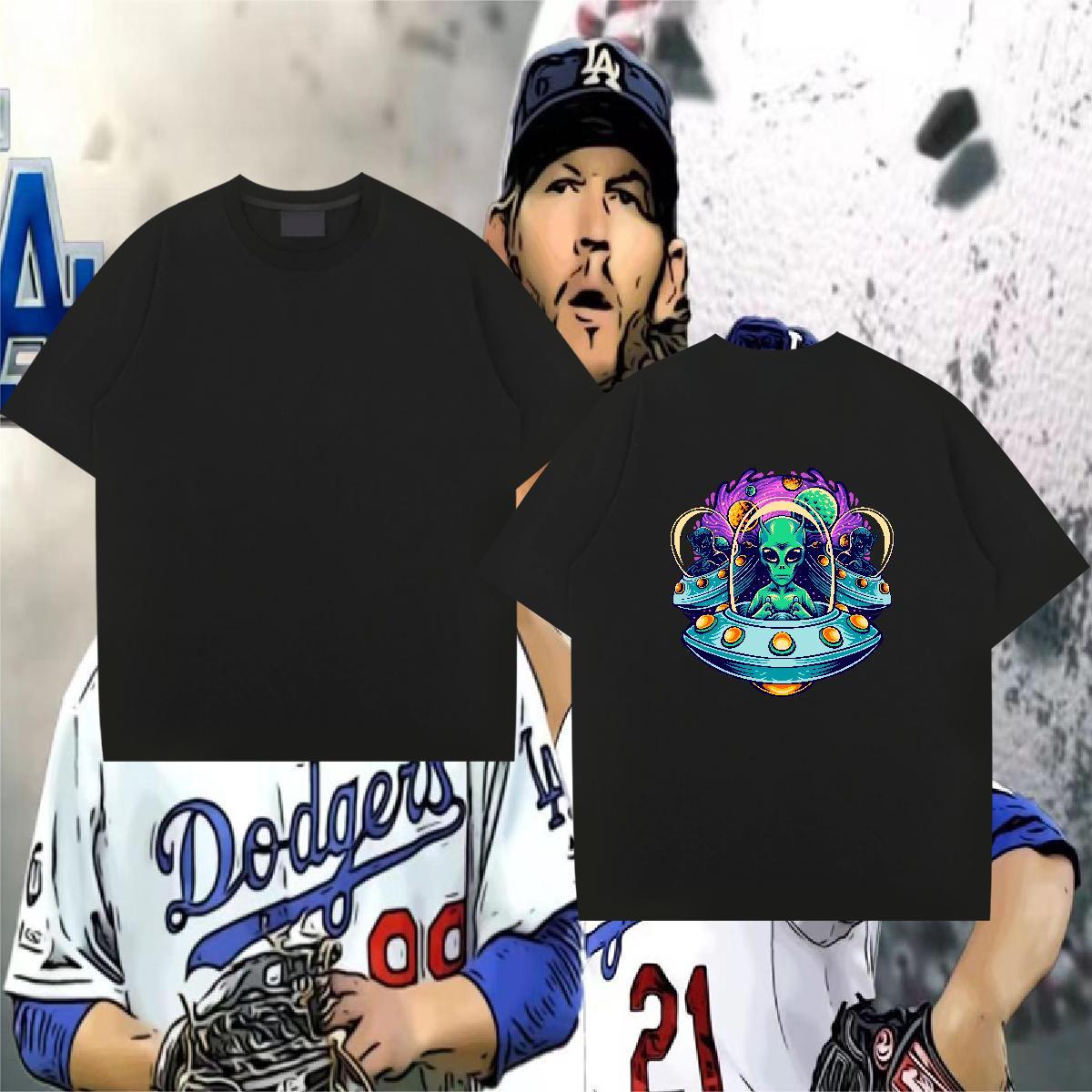 TOP Quality T Shirt For Man 100% Cotton 230g ET Sports Casual Plus Size Cartoon Crew Neck Mens Tshirts New Designer Tees Shirts